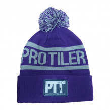 Pro Tiler Tools Limited Edition Beanie Bobble Hat One Size Purple